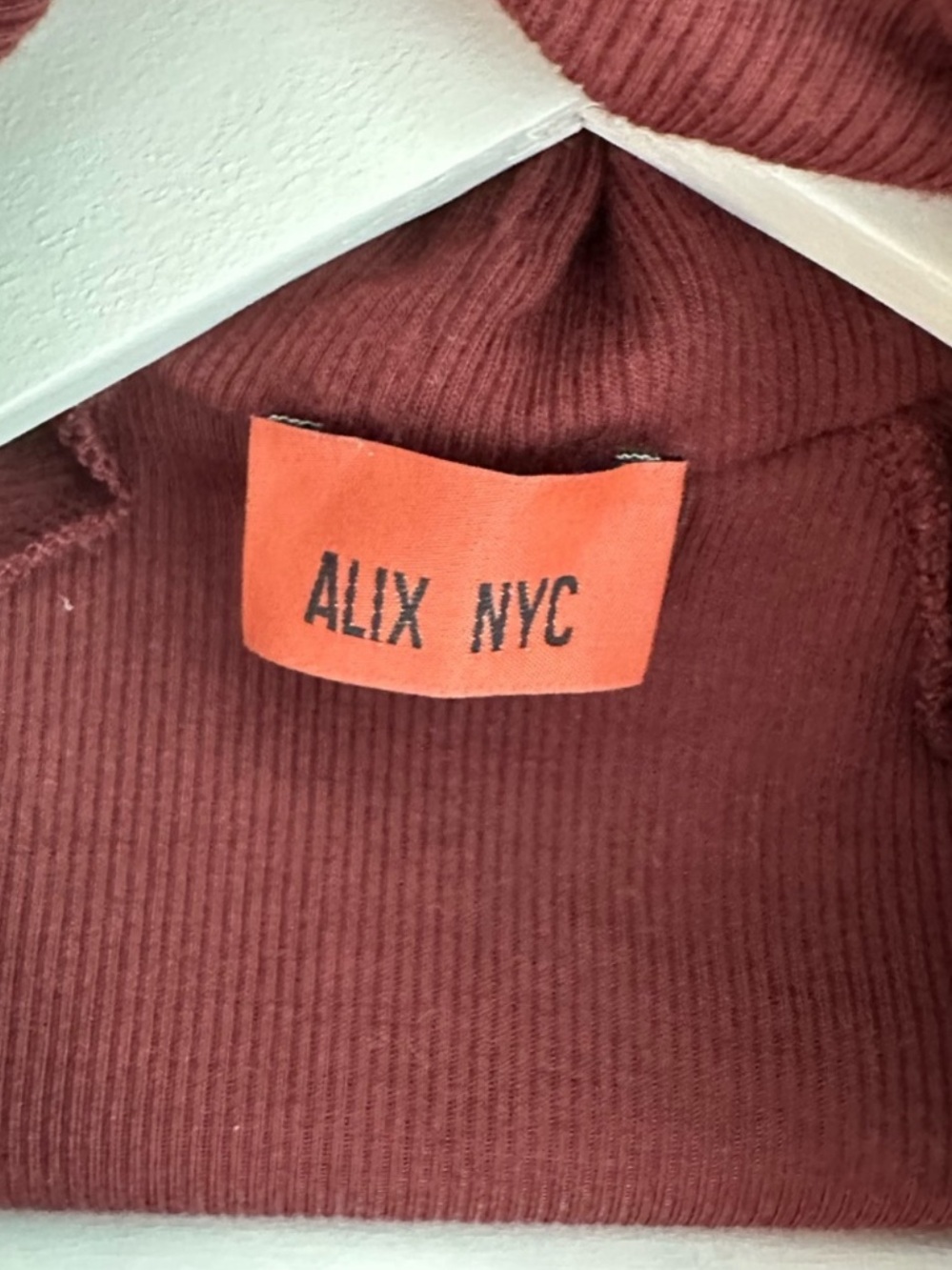 ALIX NYC | Carder Asymmetrical High Neck Bodysuit | Small - Picture 7 of 7